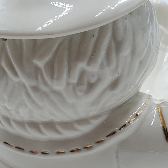 Lenox, Scarecrow Bowl candy dish with gold accents - Picture 10 of 10